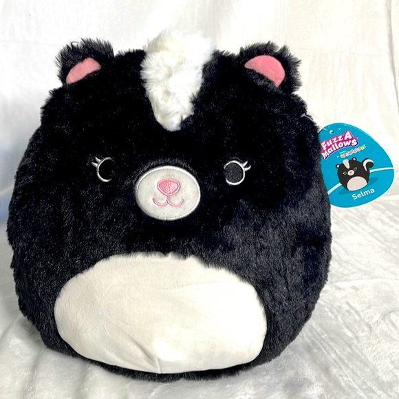 NWT Squishmallows Fuzzamallows Skunk - Picture 1 of 10